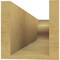 Ekena Millwork 6in. W x 6in. H x 28in. L Carmel Woodgrain TimberThane Rafter Tail, Primed Tan RFTUR06X06X28CARRCPR - alternate 4